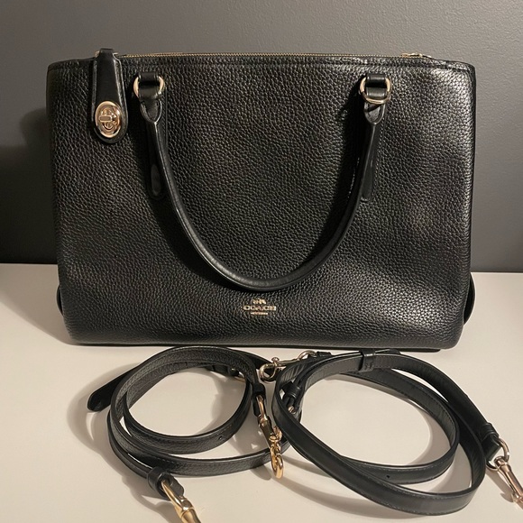 Coach black Brooklyn carryall - Picture 1 of 10